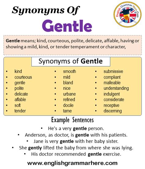 gentle synonym